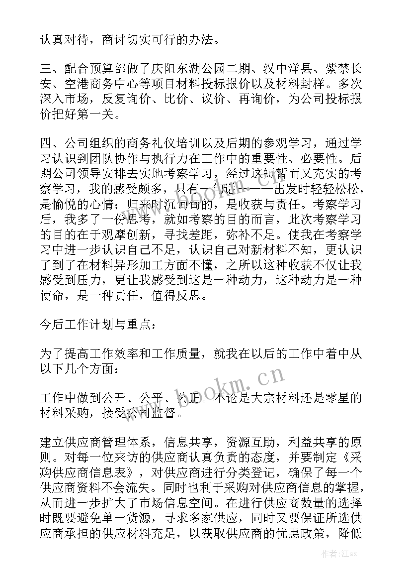 采购中心工作报告总结