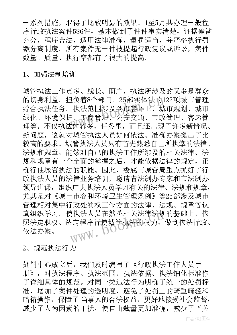 环境监察执法大队个人总结