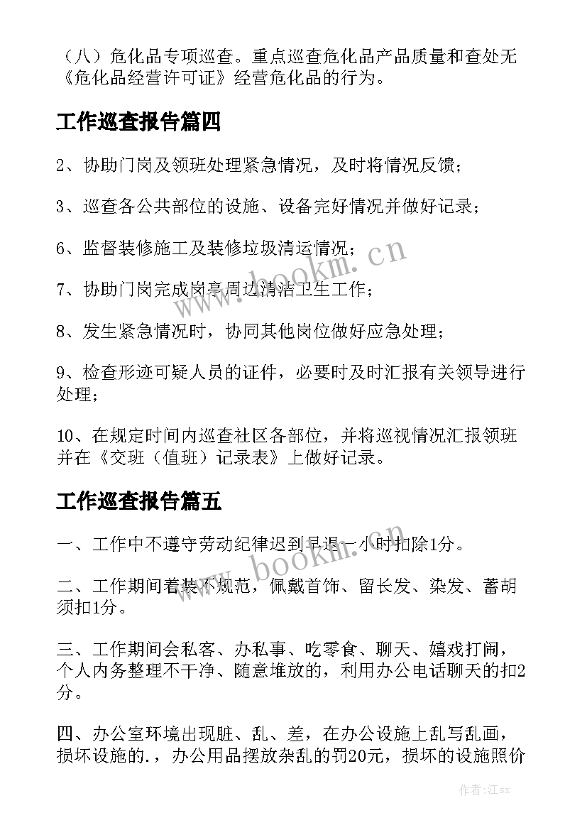 工作巡查报告