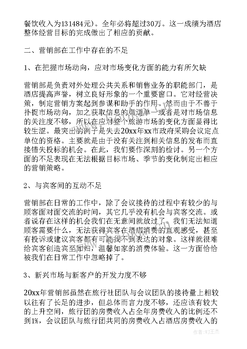 宾馆年终工作总结