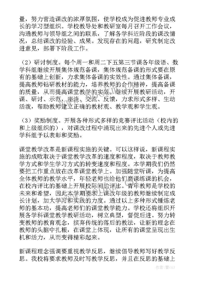 课改工作个人总结