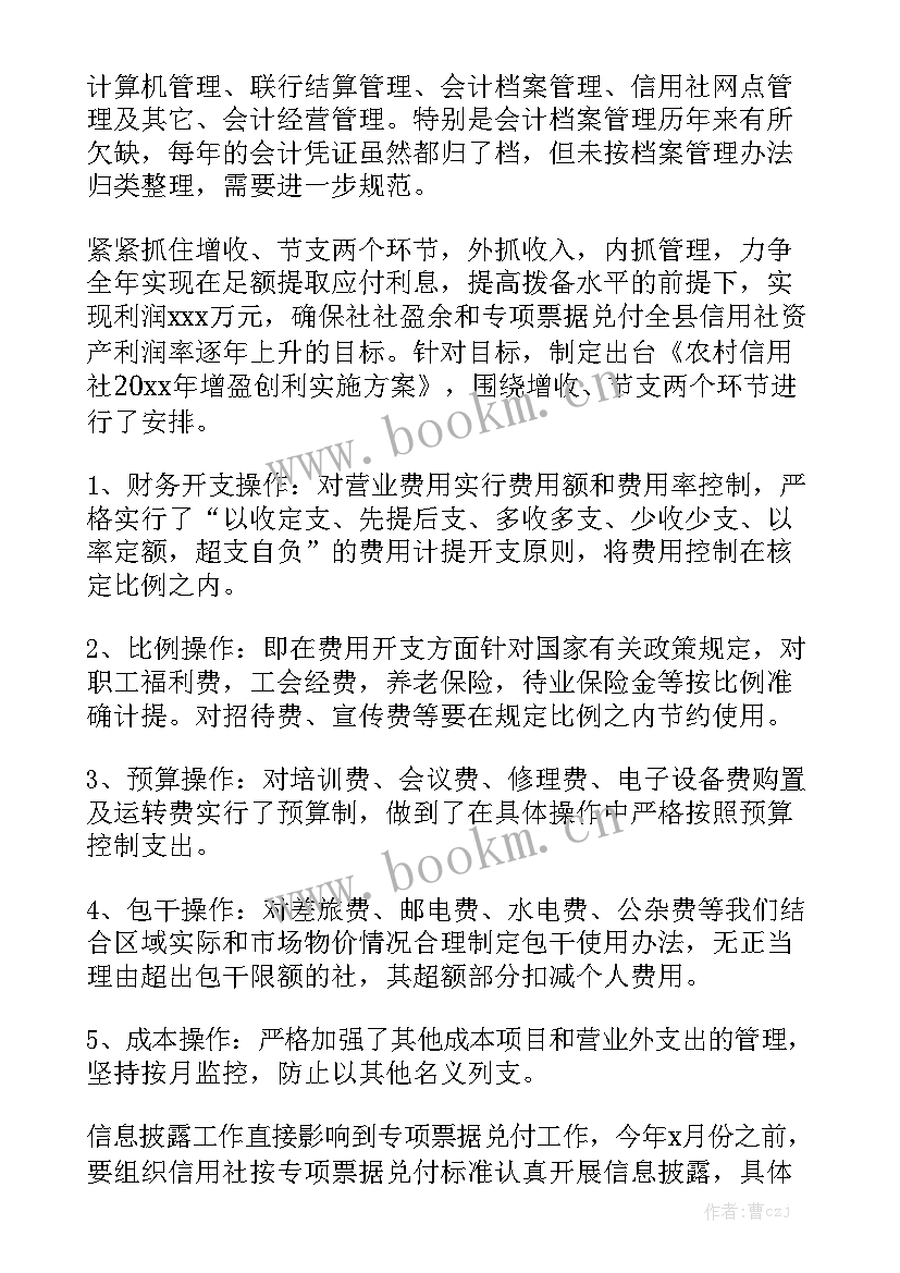 最新财务年度工作计划精选