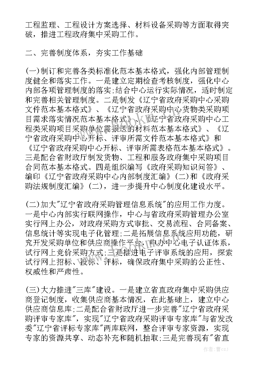 最新电商采购员的工作总结模板