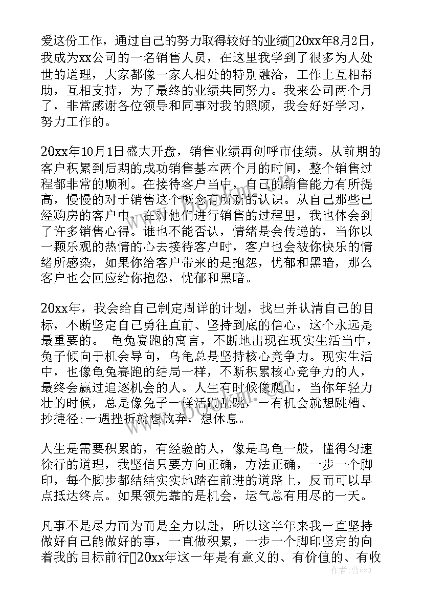 房产中介工作总结 房产中介年终工作总结模板