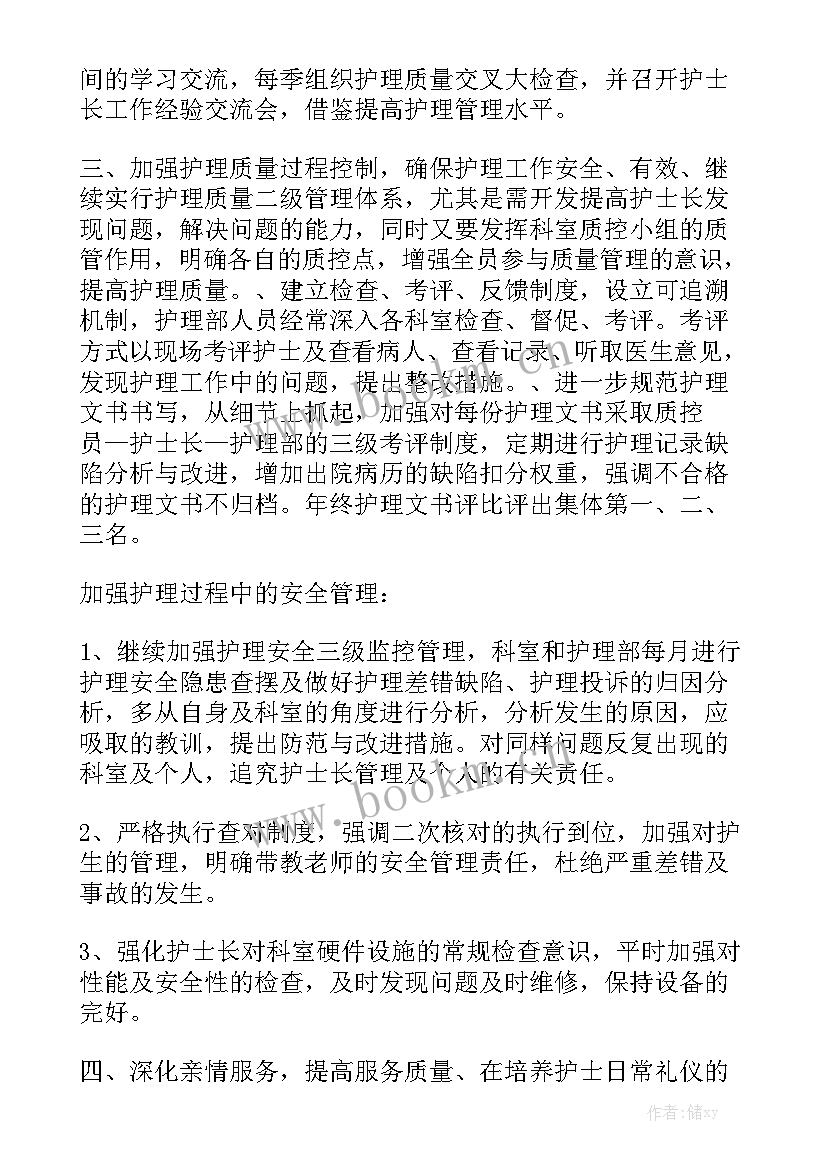 2023年护士的工作计划 护士工作计划实用