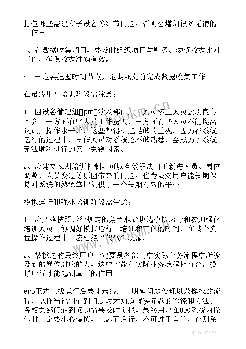 最新软件实施的工作总结大全