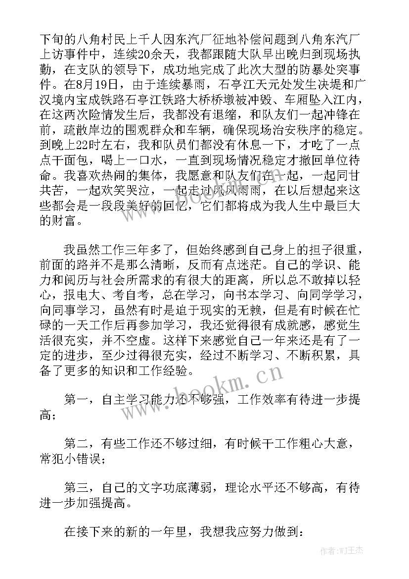 公安辅警个人工作总结(5篇)