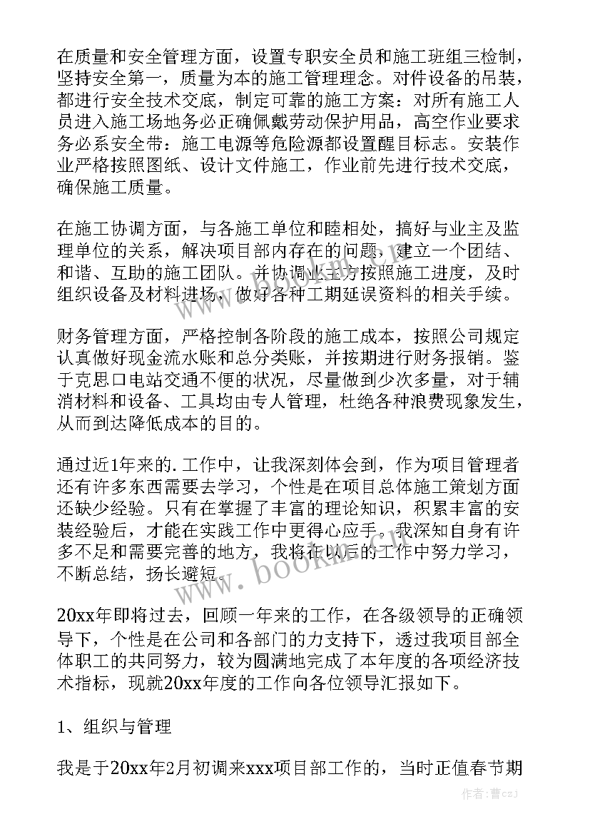 2023年信息系统项目经理工作总结 项目经理工作总结汇总