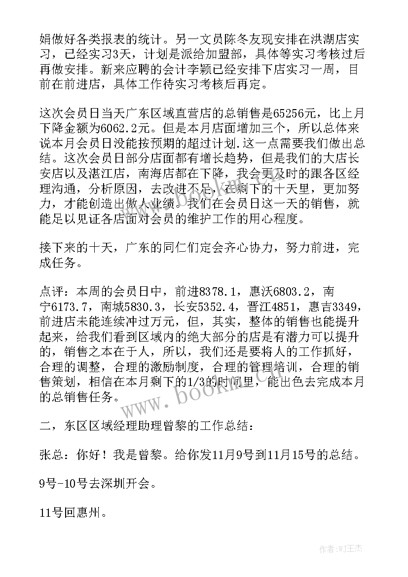 总结本周工作总结精选