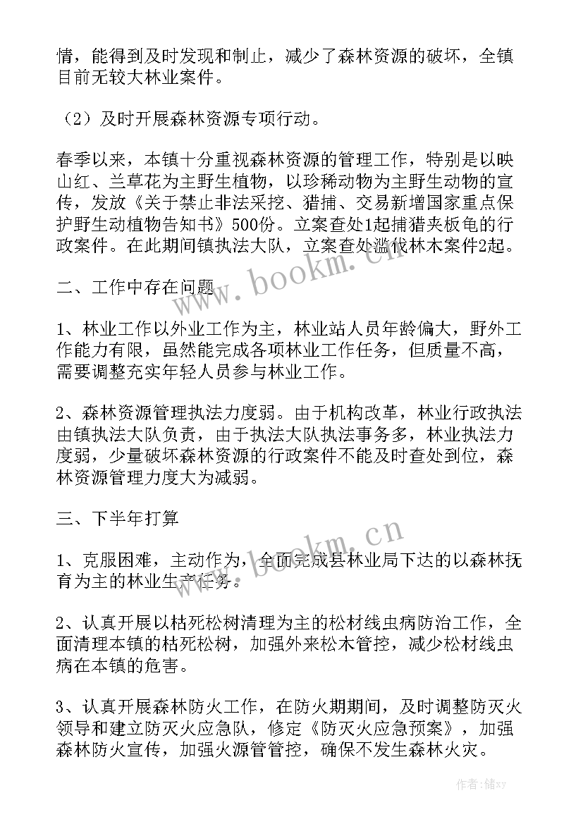 河长制乡镇每月简报 乡镇上半年林长制工作总结模板