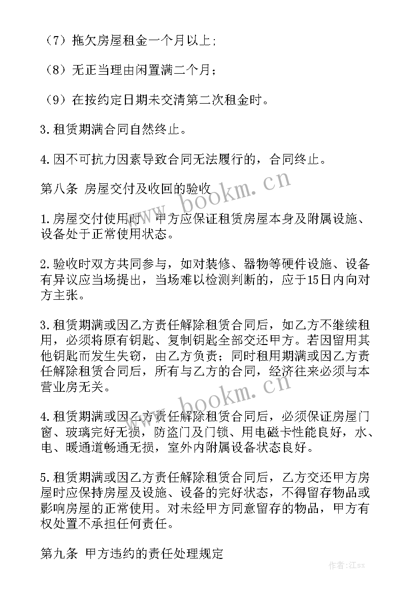 2023年 租房合同精选