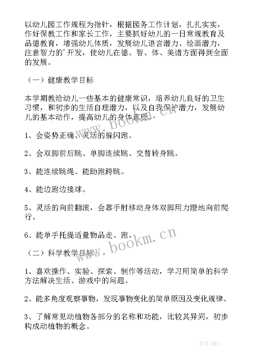 幼儿园大班教学组长工作总结