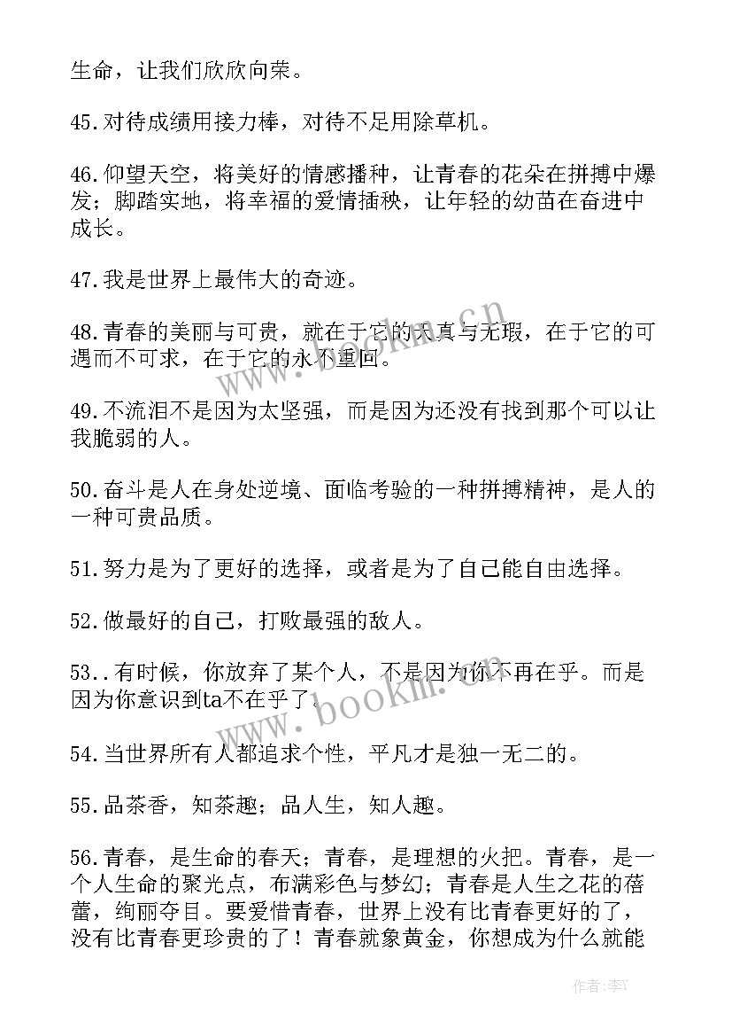 2023年奋斗青春工作总结报告优质