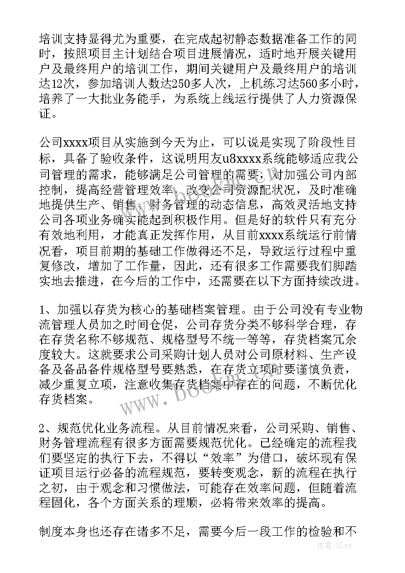 产业项目工作总结 项目工作总结精选