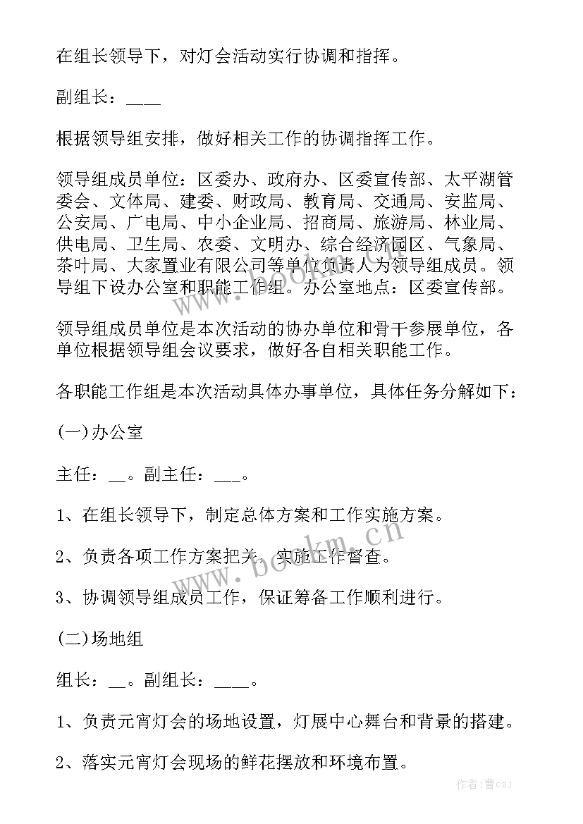 最新举办灯会的总结优质