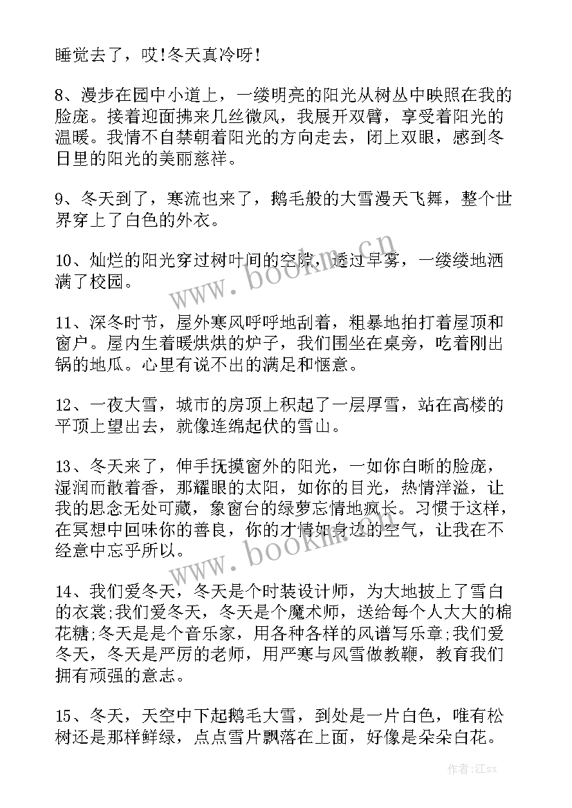 最新立冬工作总结报告 立冬感言(5篇)