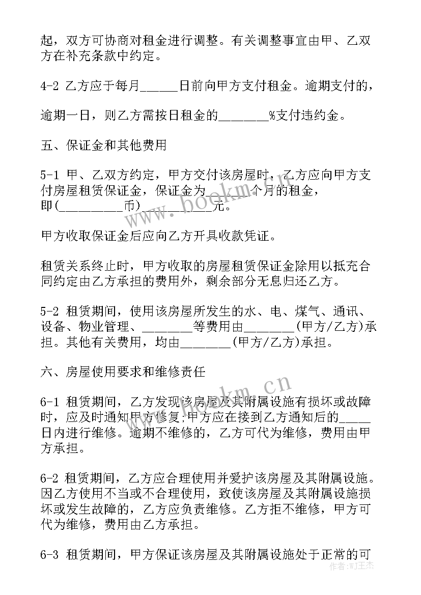 最新合肥网签合同模板