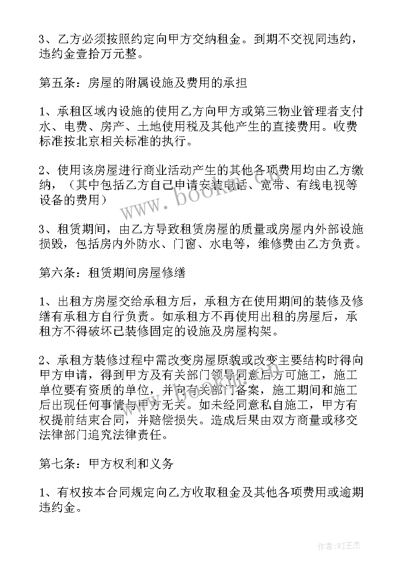 小商铺租赁合同 商铺出租合同(6篇)