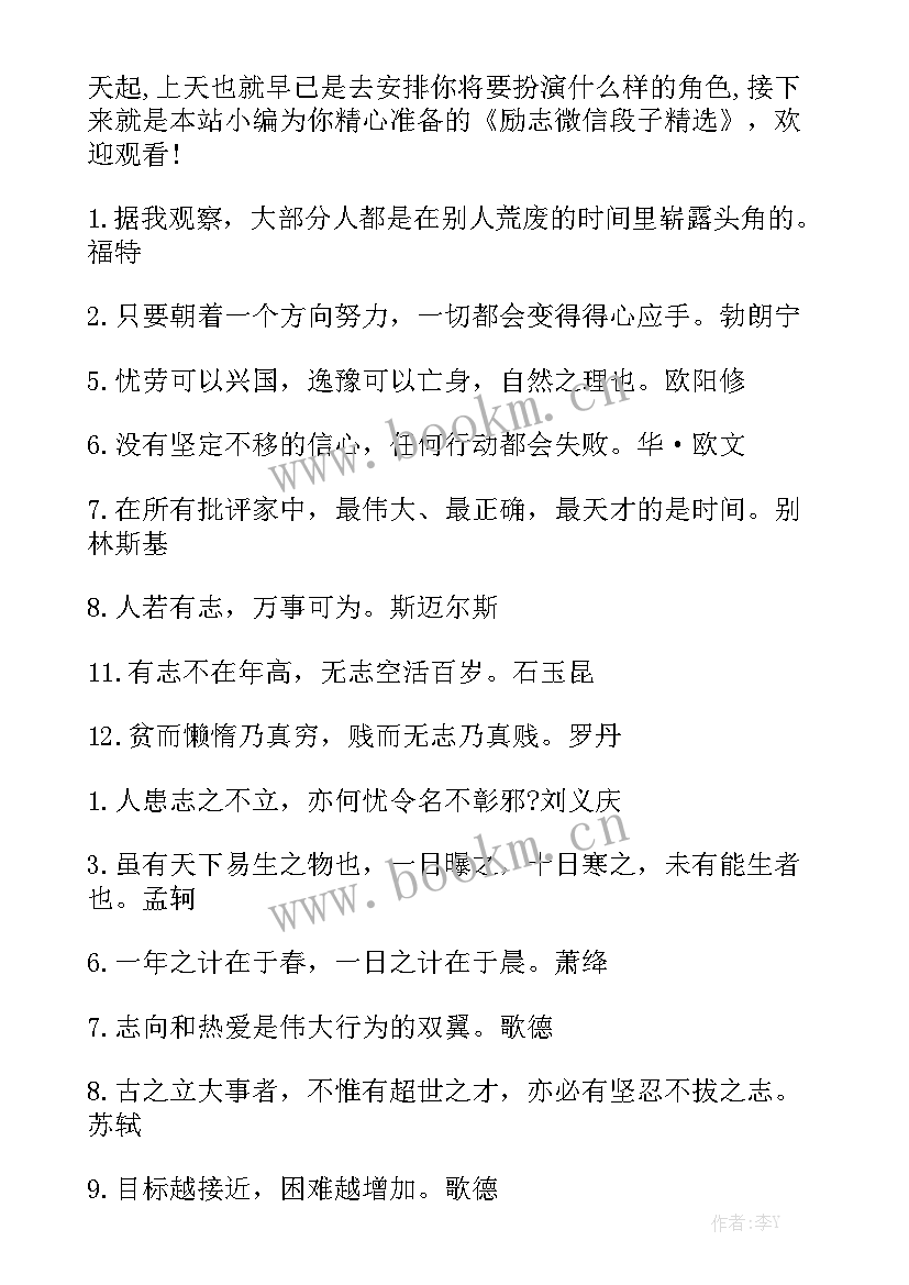 2023年工作的总结励志说说精选