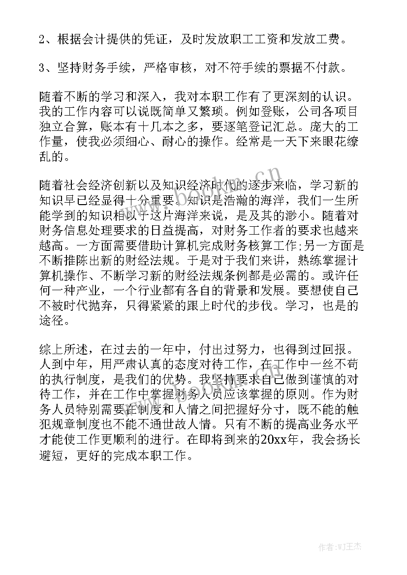 出纳个人年度总结工作亮点 出纳个人工作总结优质