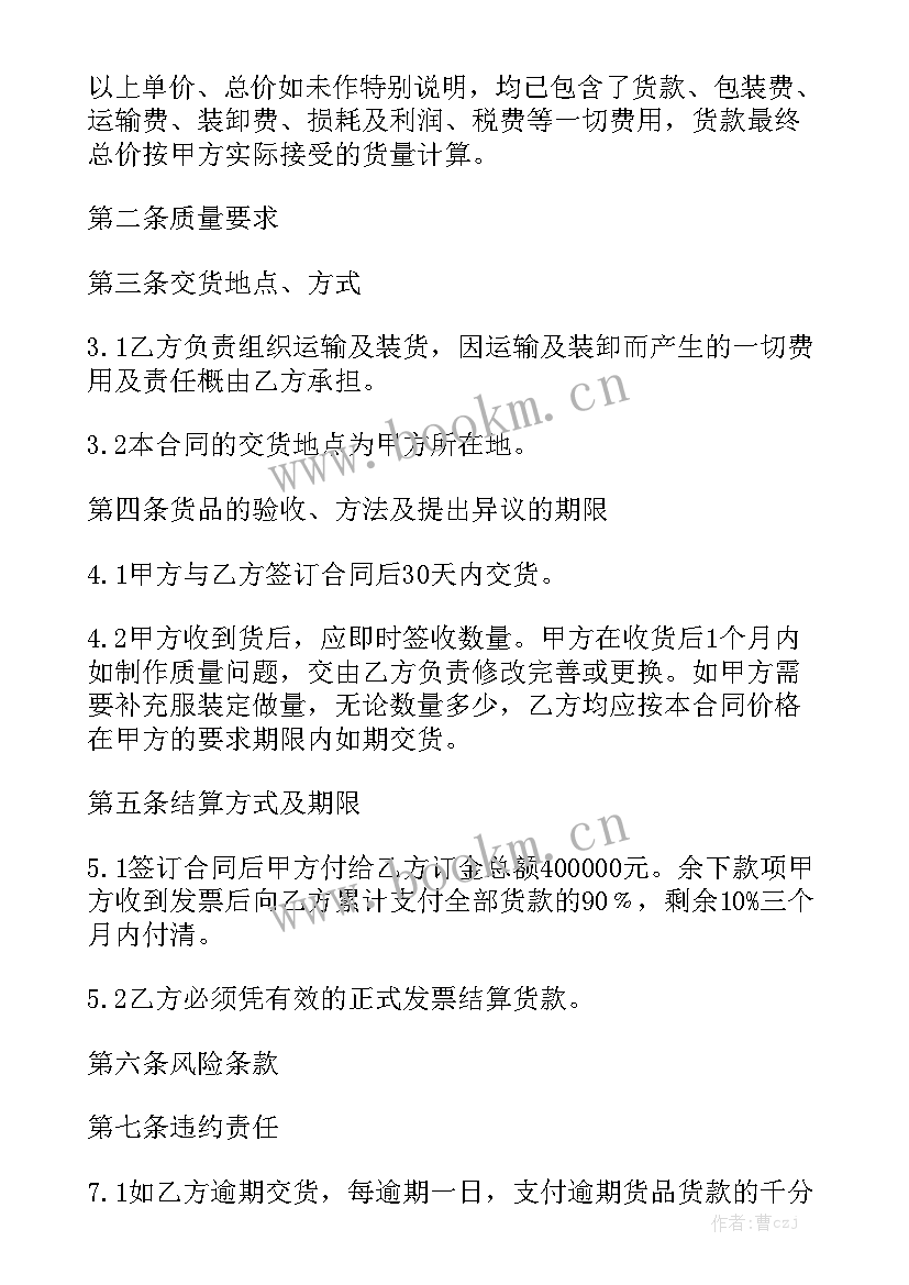 2023年服装联营合同优秀