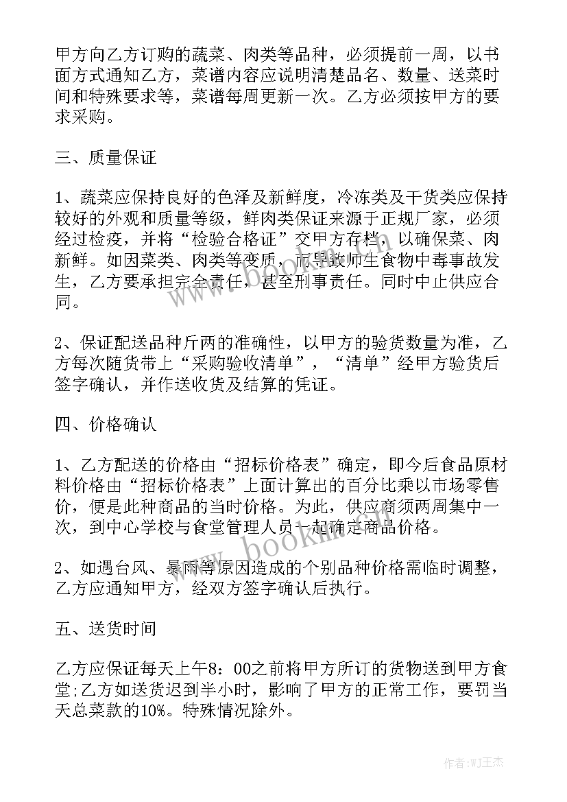 2023年食品网上代销协议模板