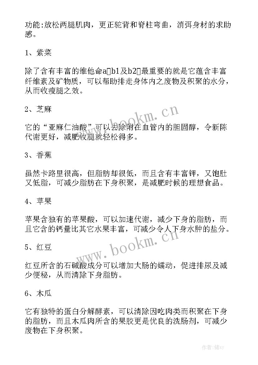 2023年减肥演讲稿 简单有效减肥方法及减肥食品(优质6篇)