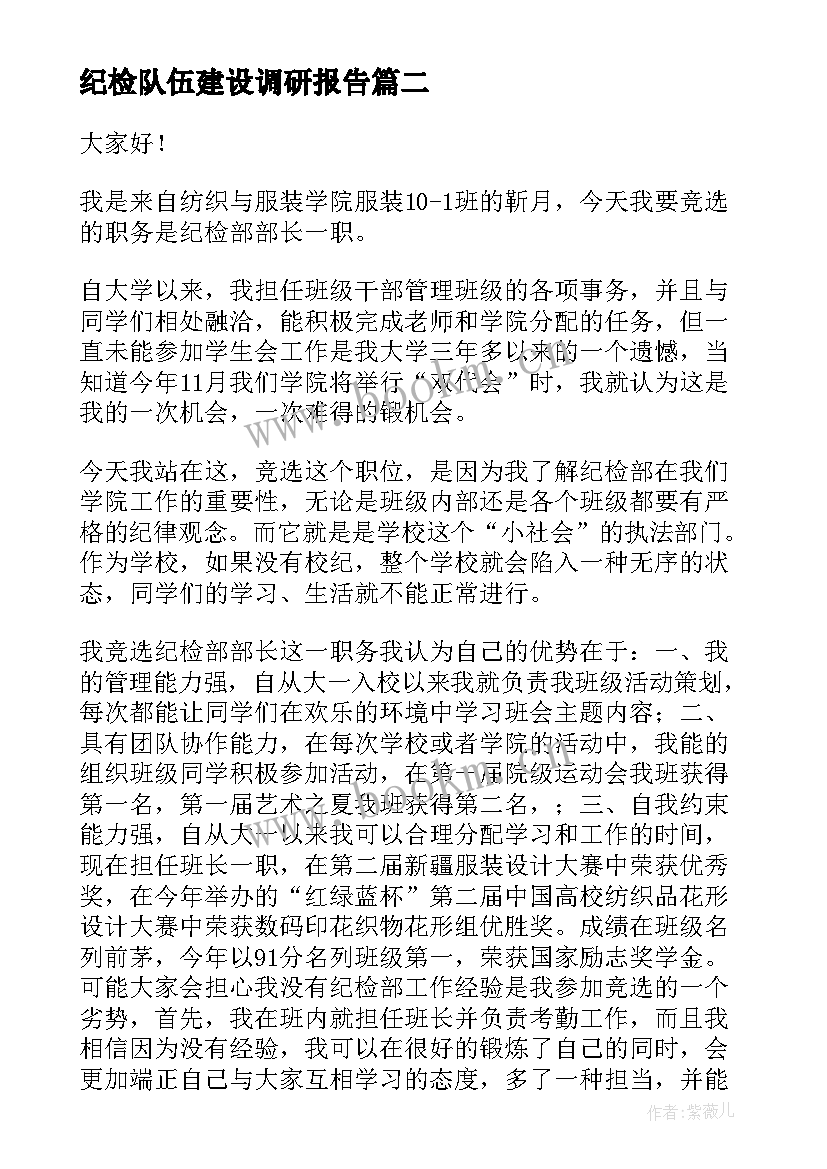 2023年纪检队伍建设调研报告(优秀5篇)