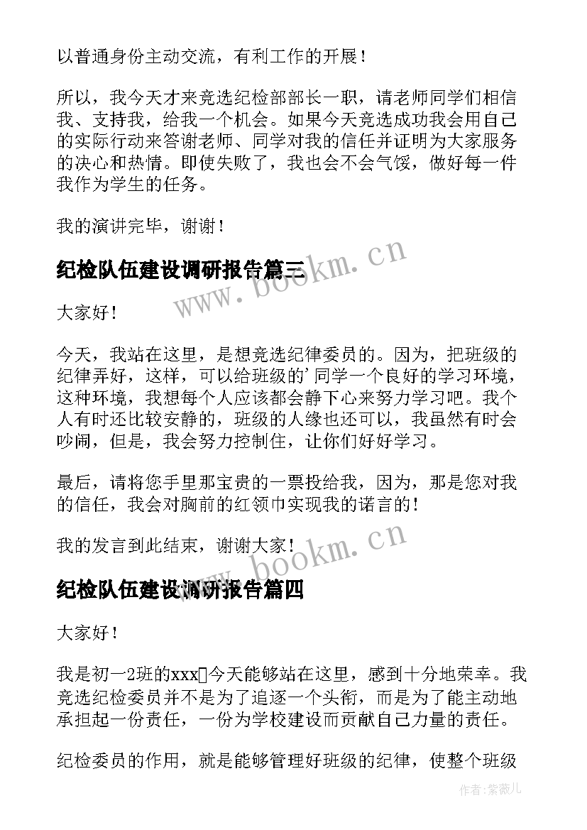 2023年纪检队伍建设调研报告(优秀5篇)