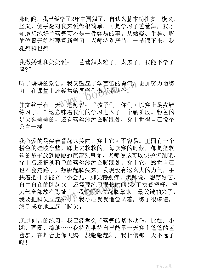 芭蕾舞演讲稿 中央芭蕾舞剧团(精选7篇)