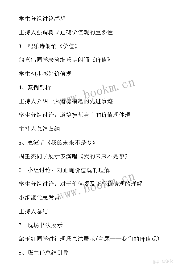 2023年核心价值观党课心得 社会主义核心价值观班会教案(汇总5篇)