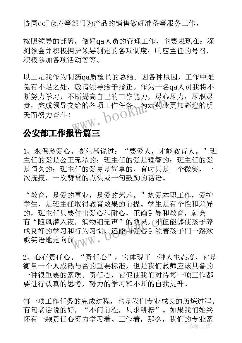 2023年公安部工作报告(大全5篇)