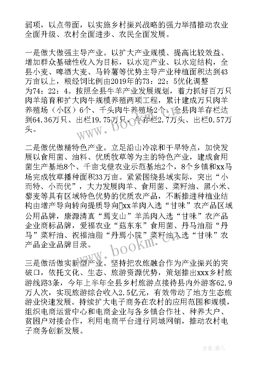 就业乡村工作报告 乡村振兴工作报告(优质6篇)