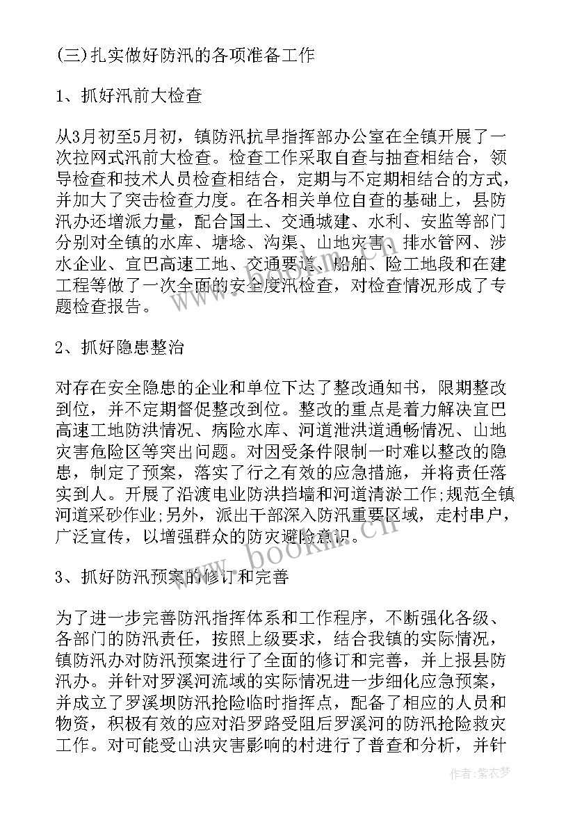 2023年防洪工作报告题目(汇总5篇)