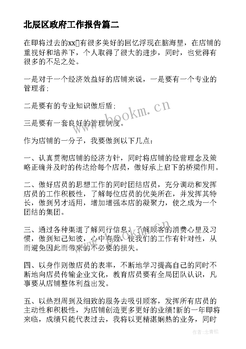 2023年北辰区政府工作报告(通用8篇)