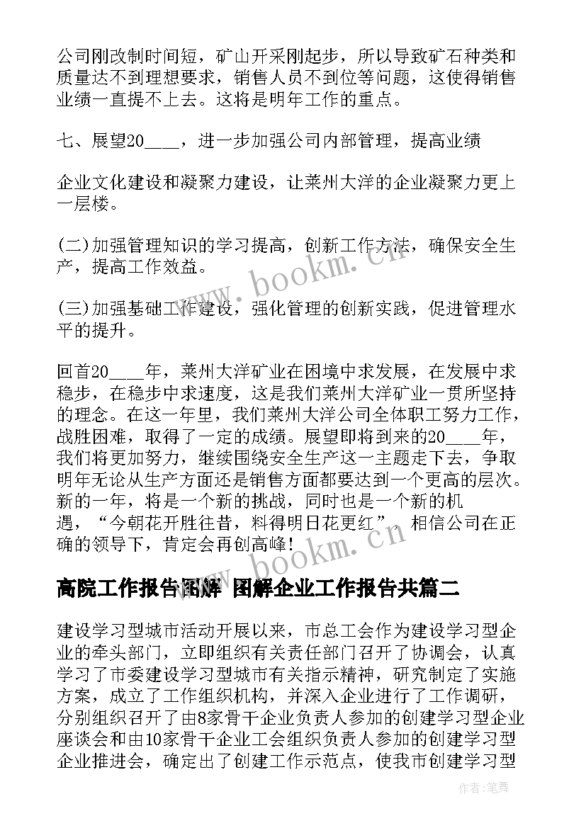 2023年高院工作报告图解 图解企业工作报告共(实用5篇)