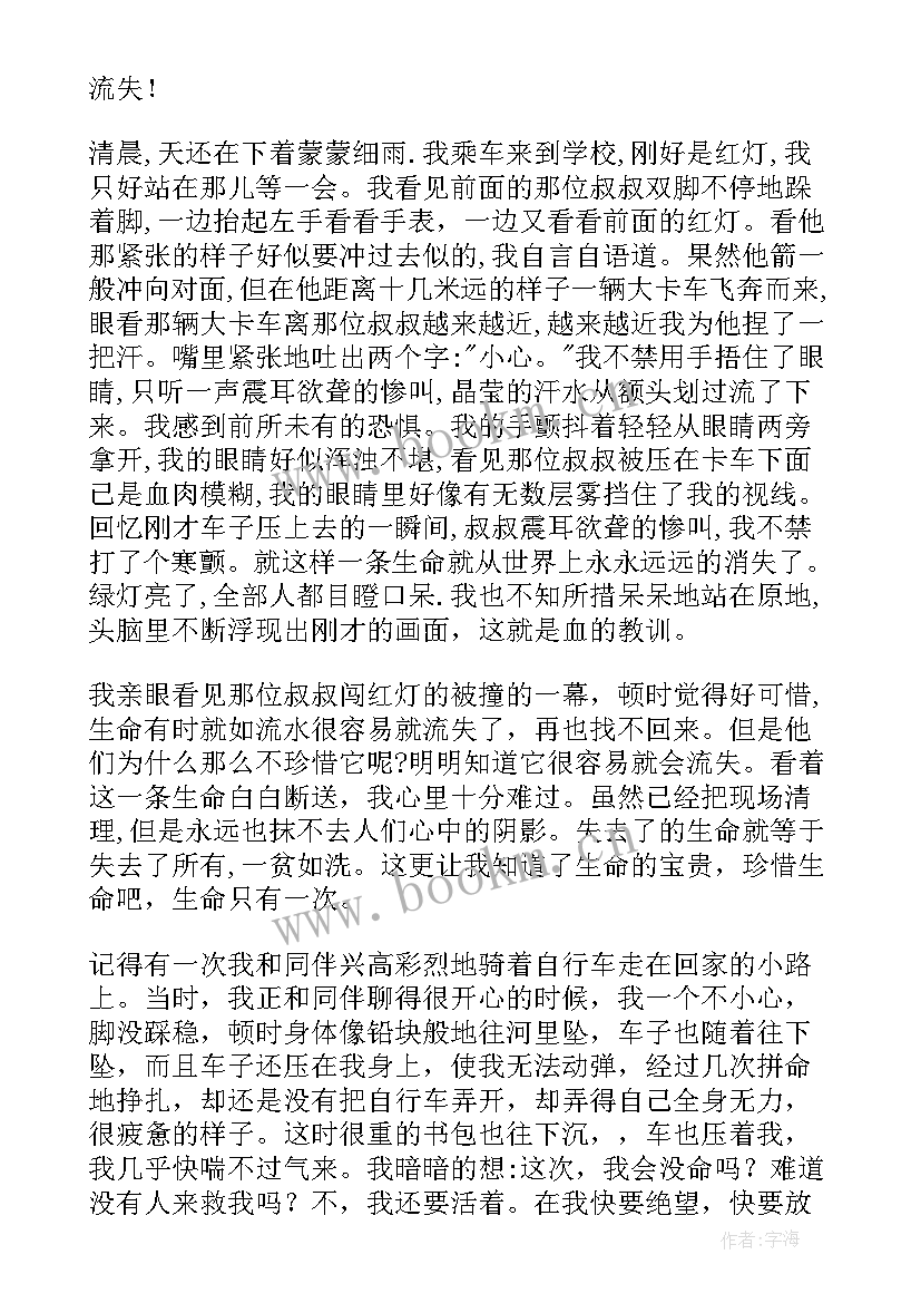 珍惜生命敬畏生命班会教案反思(模板7篇)