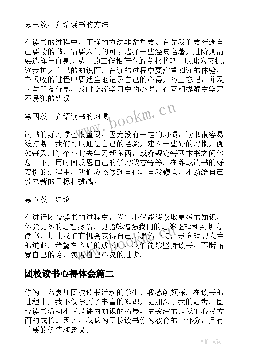 最新团校读书心得体会(精选10篇)