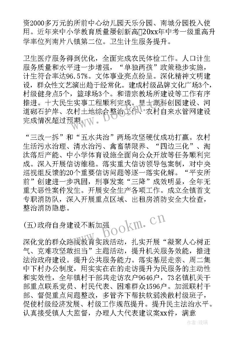 2023年工作报告结束格式 政府工作报告格式(模板7篇)