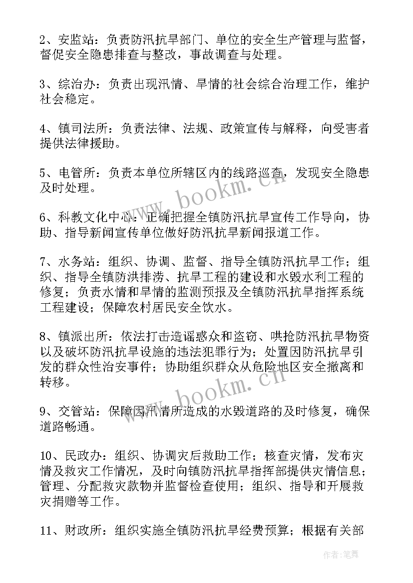 企业防汛抗旱应急预案(优秀10篇)