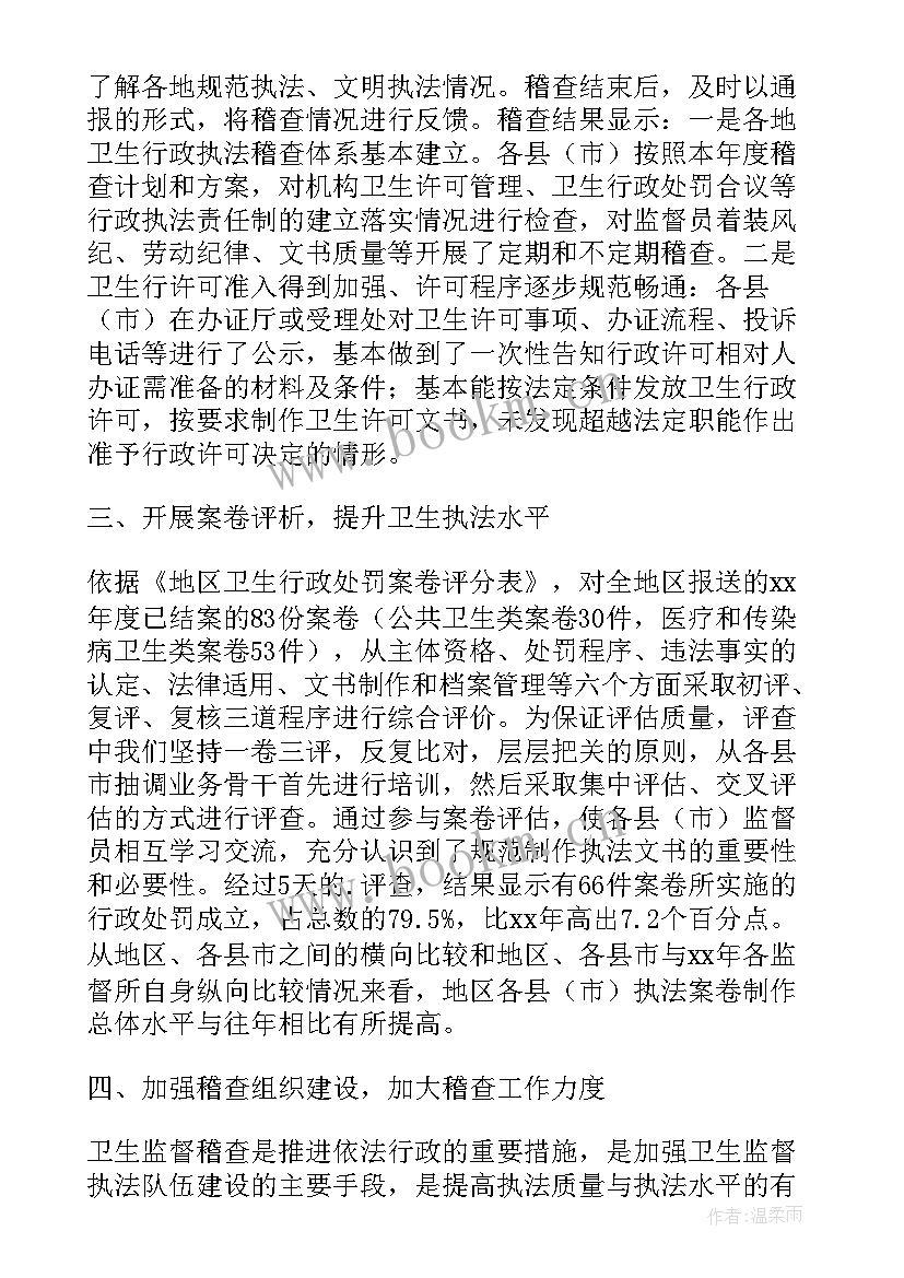 监督工作报告(实用5篇)