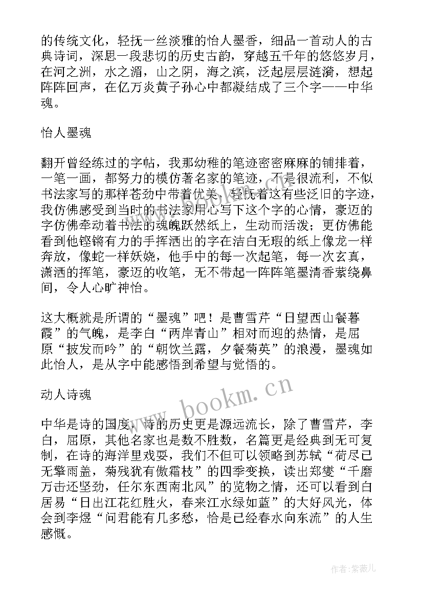 我心中的中华 中华魂演讲稿(大全5篇)