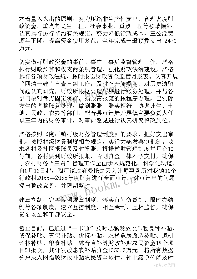 乡镇财政工作报告(实用10篇)