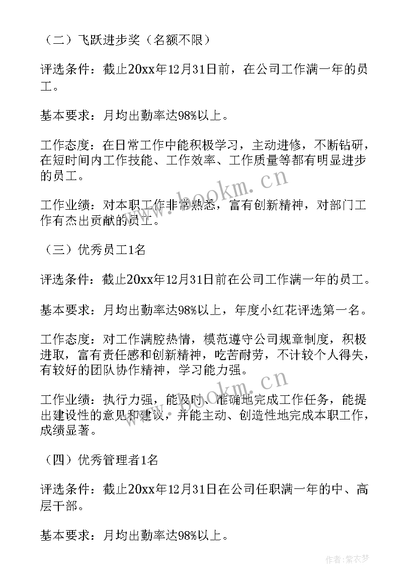 2023年单位年度考核评优评先方案 年度评优评先方案(优秀8篇)