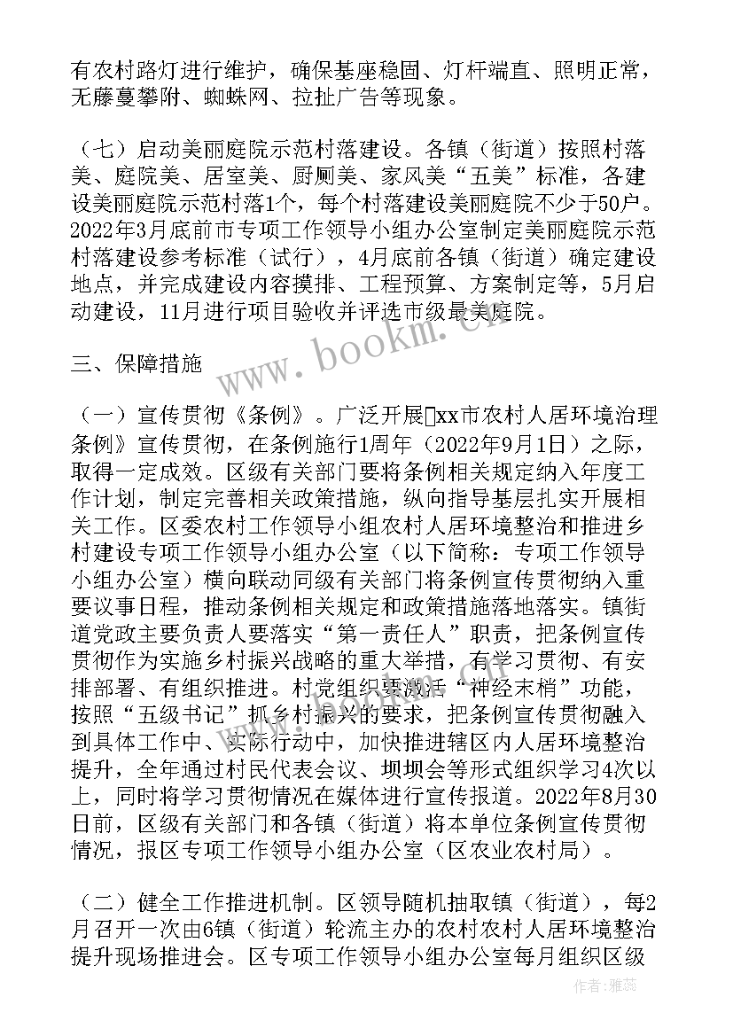 最新提升人居环境整治工作的报告 xx区农村人居环境整治提升工作方案(优质5篇)