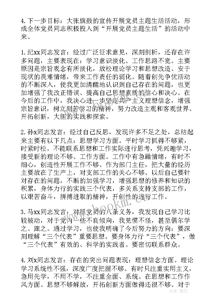 最新审议年度工作报告会议记录 度组织生活会会议记录(大全8篇)