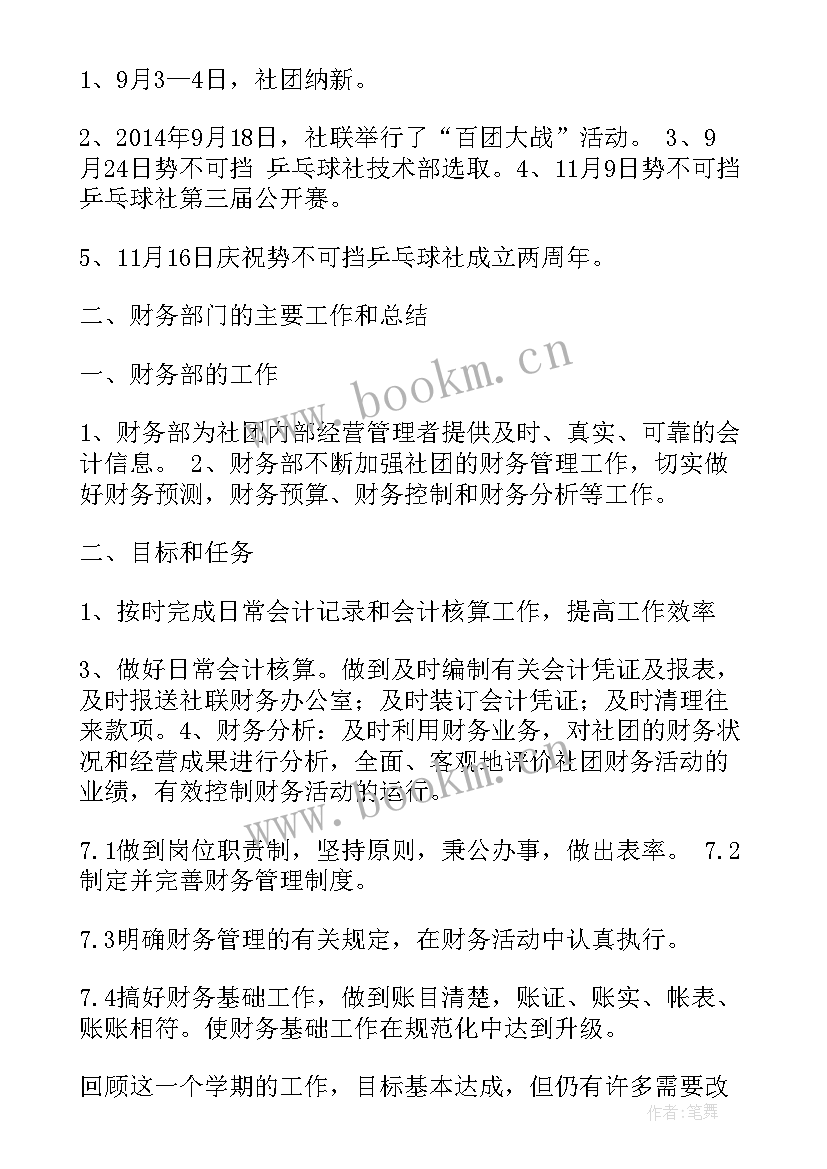 2023年社会工作协会工作报告 协会财务工作报告(优质10篇)