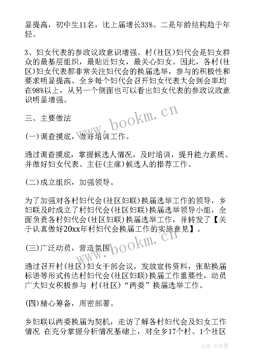 最新妇代会审议工作报告(优质6篇)