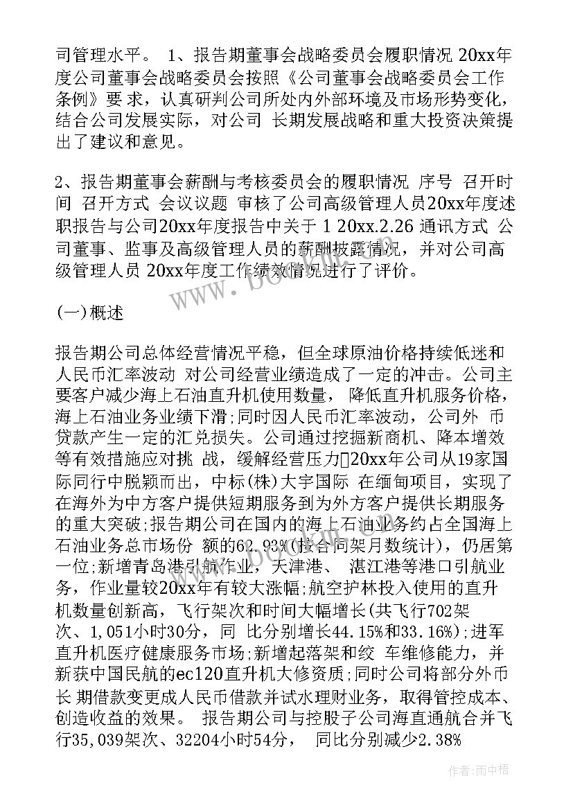 最新董事会度工作报告 董事会工作报告(汇总7篇)