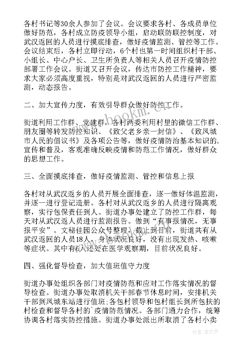 2023年乡村疫情防控工作报告(优质8篇)